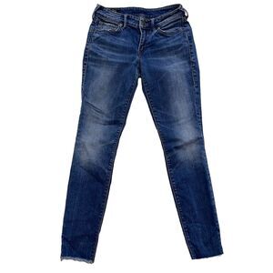 True Religion Jeans Jennie Curvy Size 25 Womens Skinny Medium Wash Denim Stretch